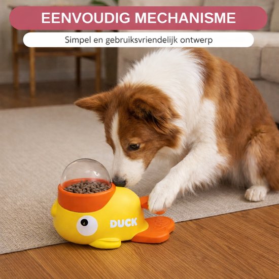 DuckMind Pro™ – Interactieve Hondenpuzzel & Slowfeeder