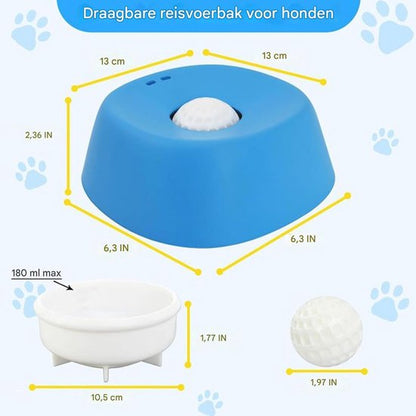 Anti-Mors Drinkbak voor Honden & Katten – Ideaal voor Onderweg