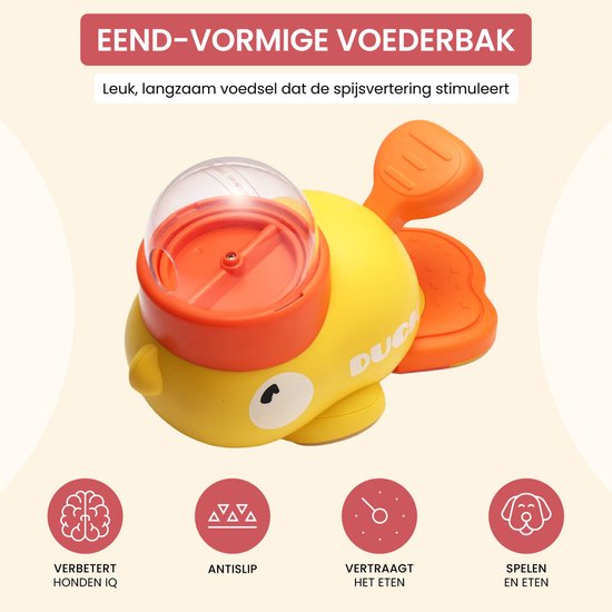 DuckMind Pro™ – Interactieve Hondenpuzzel & Slowfeeder