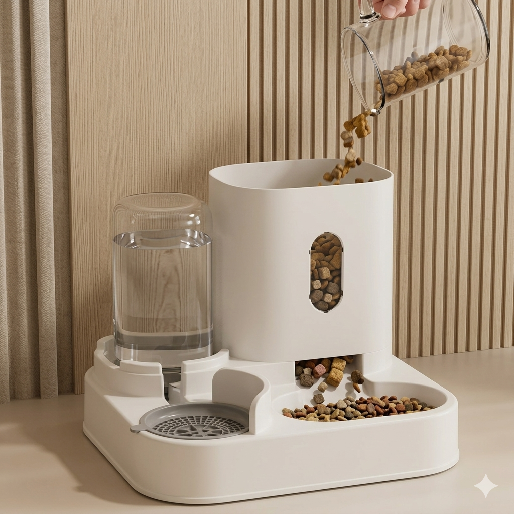 HydraFeed 2-in-1 Voer- & Waterdispenser